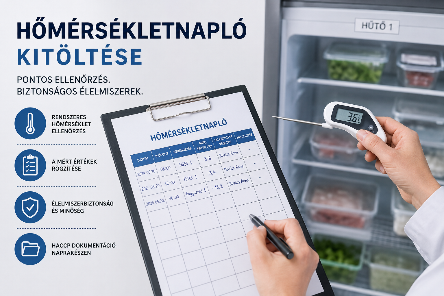 HACCP hűtőellenőrzés